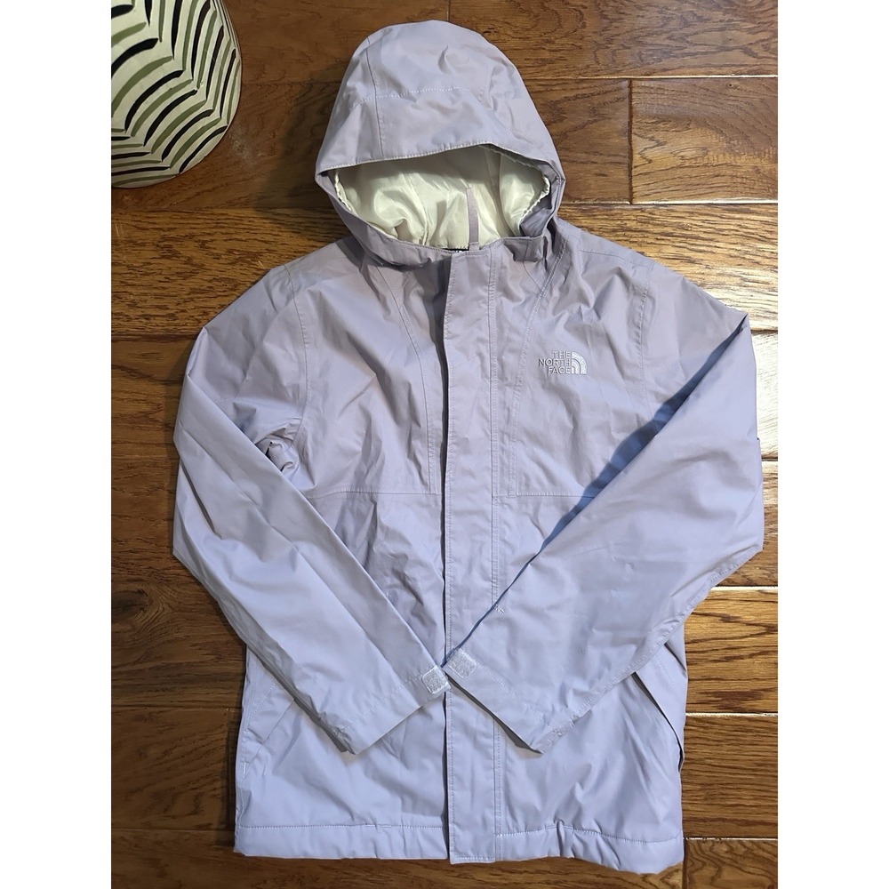 The North Face Girls M 10/12 Resolve 2 DryVent Waterproof Jacket Lilac Purple